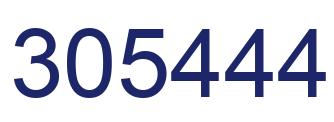 Number 305444 blue image