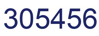 Number 305456 blue image