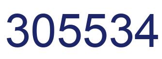Number 305534 blue image