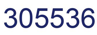 Number 305536 blue image
