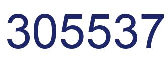 Number 305537 blue image