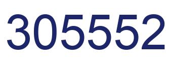 Number 305552 blue image