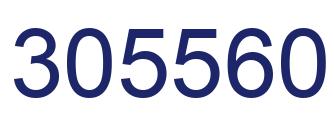 Number 305560 blue image