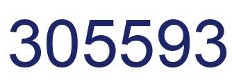 Number 305593 blue image