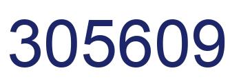 Number 305609 blue image
