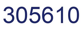 Number 305610 blue image