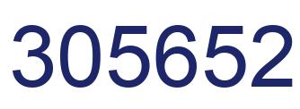 Number 305652 blue image