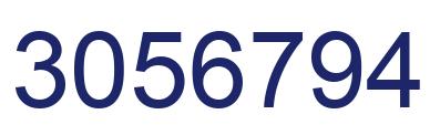 Number 3056794 blue image