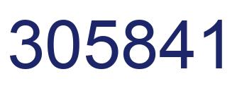 Number 305841 blue image