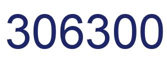 Number 306300 blue image