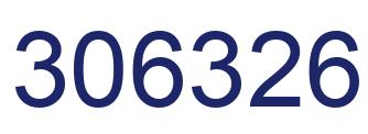 Number 306326 blue image