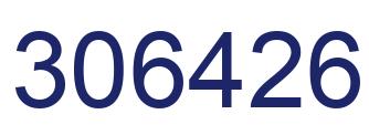 Number 306426 blue image