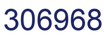 Number 306968 blue image