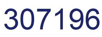 Number 307196 blue image