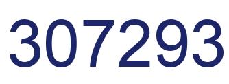 Number 307293 blue image