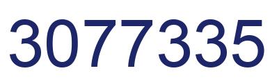 Number 3077335 blue image