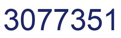 Number 3077351 blue image