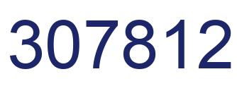 Number 307812 blue image