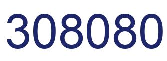 Number 308080 blue image