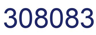 Number 308083 blue image