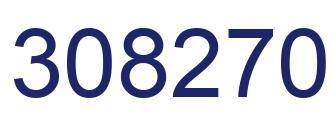 Number 308270 blue image