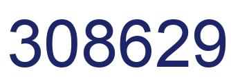 Number 308629 blue image