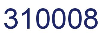 Number 310008 blue image