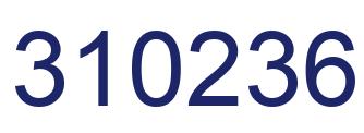 Number 310236 blue image