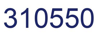 Number 310550 blue image