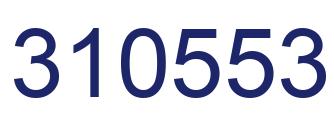 Number 310553 blue image