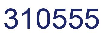 Number 310555 blue image