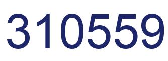 Number 310559 blue image