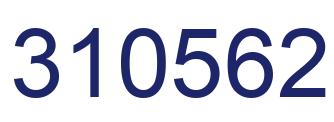 Number 310562 blue image