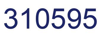 Number 310595 blue image