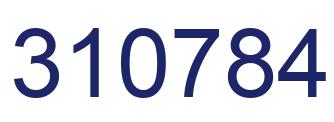 Número 310784 imagen azul