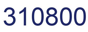 Number 310800 blue image