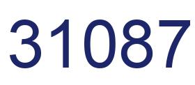 Número 31087 imagen azul