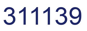 Number 311139 blue image