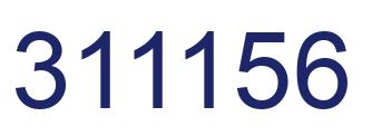 Number 311156 blue image