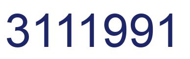 Number 3111991 blue image