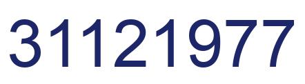Number 31121977 blue image