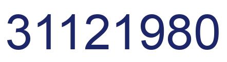 Número 31121980 imagen azul