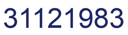 Número 31121983 imagen azul