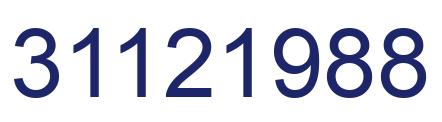 Number 31121988 blue image