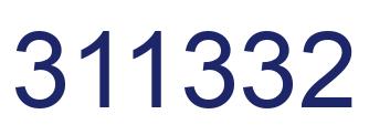 Number 311332 blue image