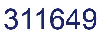 Number 311649 blue image