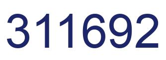 Number 311692 blue image