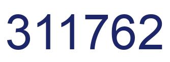 Number 311762 blue image