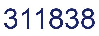 Number 311838 blue image