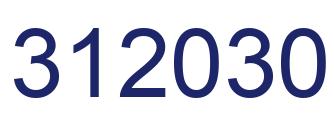Número 312030 imagen azul